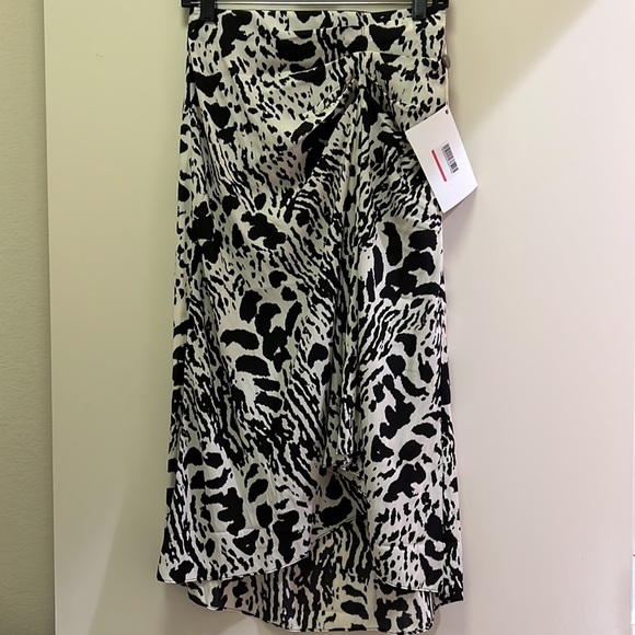 NWT BA&SH Animal Print JUPE OPERA MIDI Skirt - Picture 1 of 14